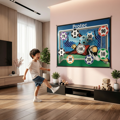 自宅用安全なサッカーターゲットシューティングウォール