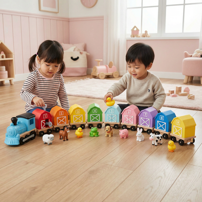 モンテッソーリ農場学習列車　子供のおもちゃ