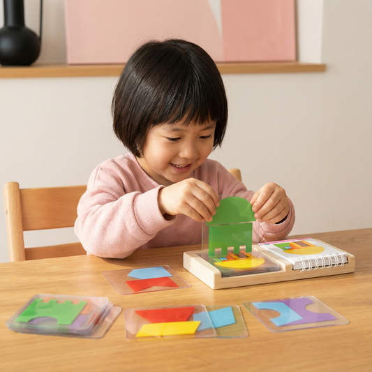 幾何学的な色と形のパズルゲーム – 論理的思考を育む