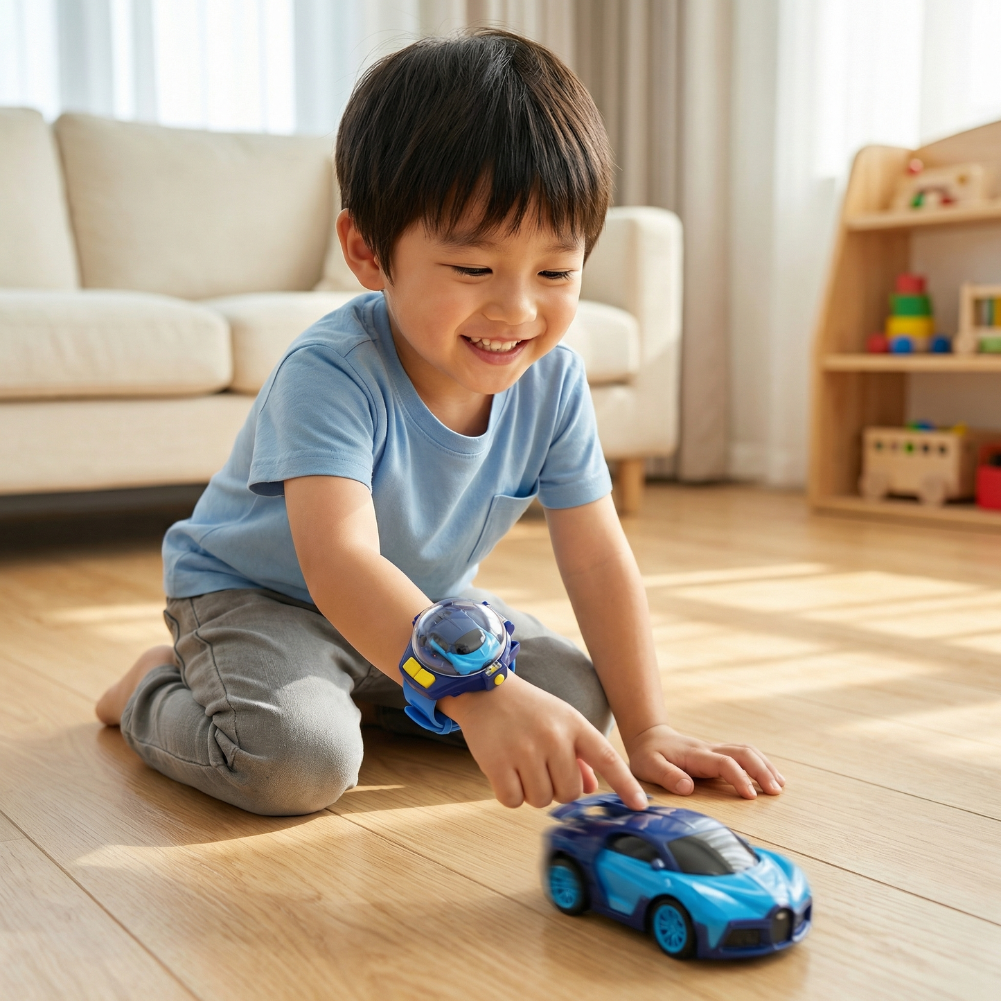 リモコン操作式ミニ腕時計カー