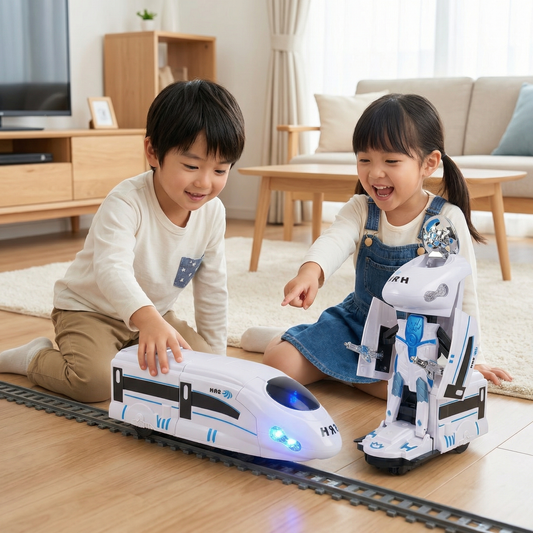 変形ロボット列車おもちゃ