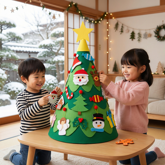 モンテッソーリ 3D フェルト クリスマスツリー