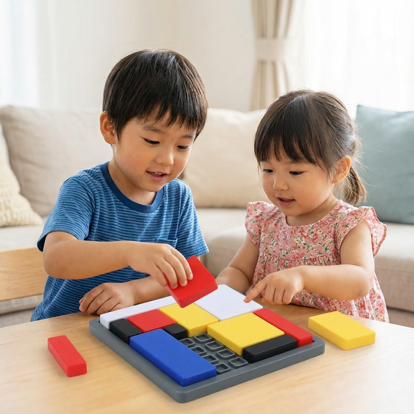 創造的な幾何学的ブロックパズルゲーム