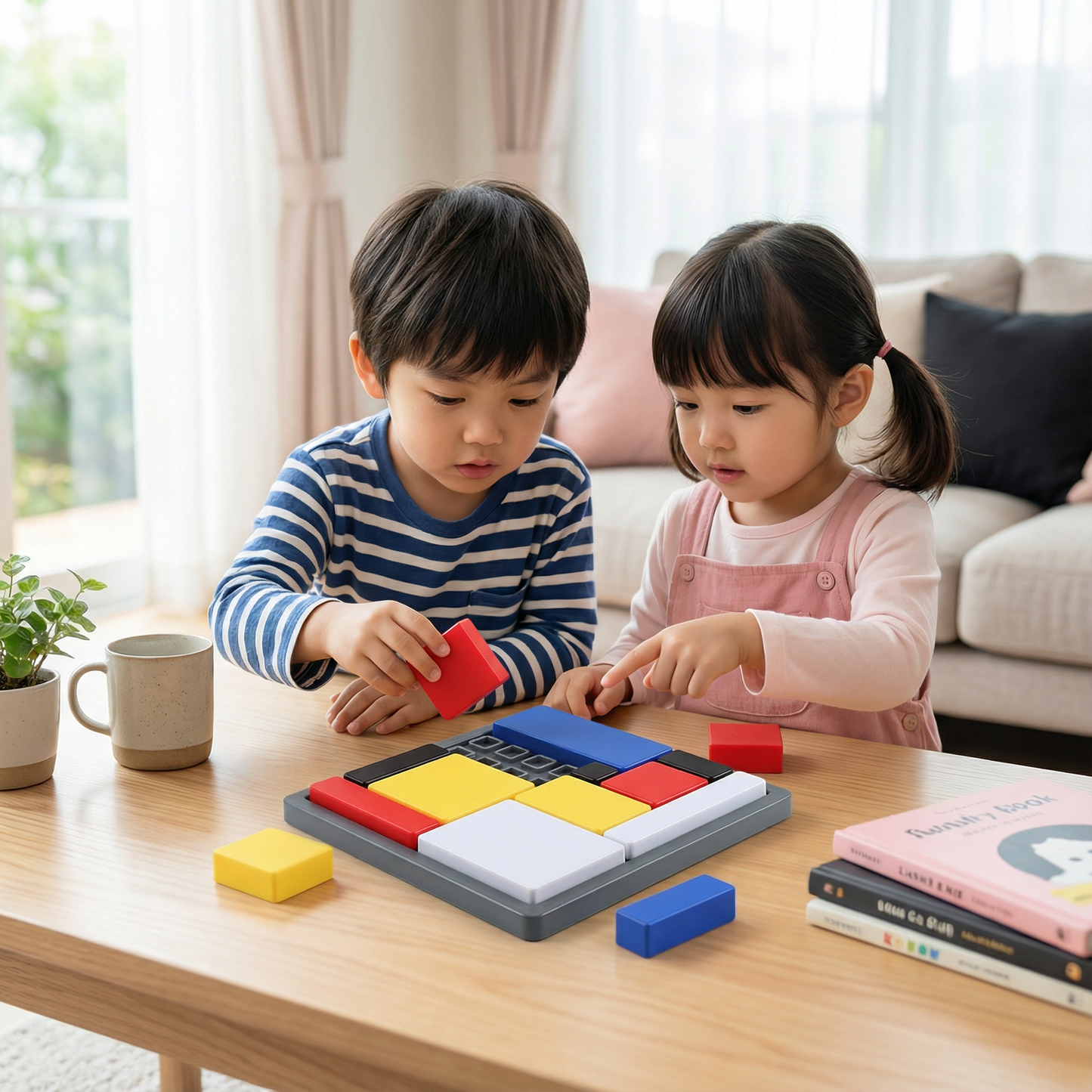 創造的な幾何学的ブロックパズルゲーム