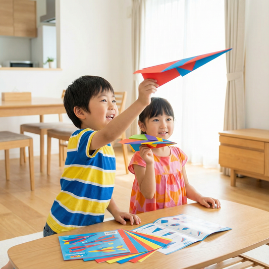 紙飛行機組み立てセット（説明書付き）
