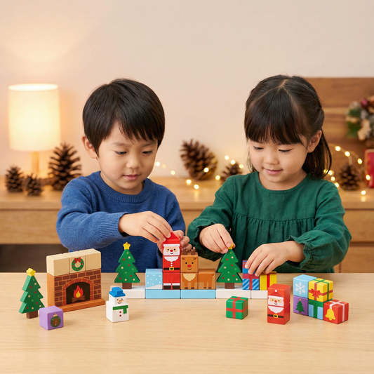 クリスマスマグネットキューブブロック