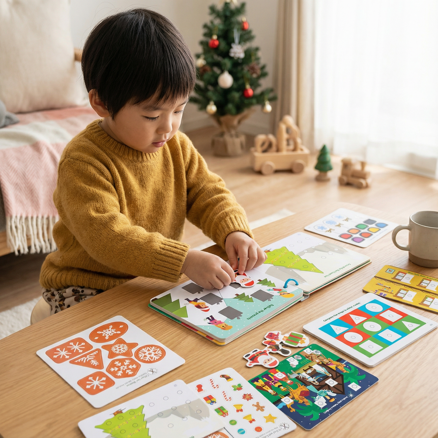 教育的モンテッソーリクリスマスの物語の本