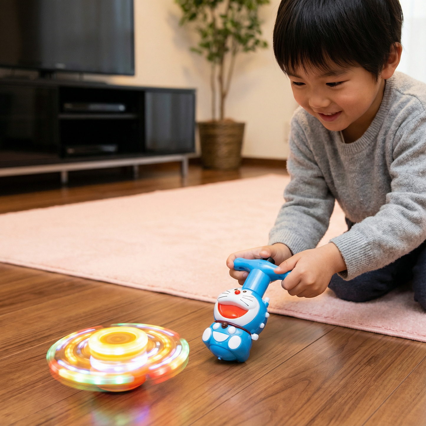 光るLEDサッカースピナー