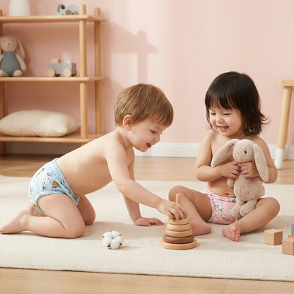 再利用可能なトレーニングパンツ ― トイレトレーニングを簡単に！