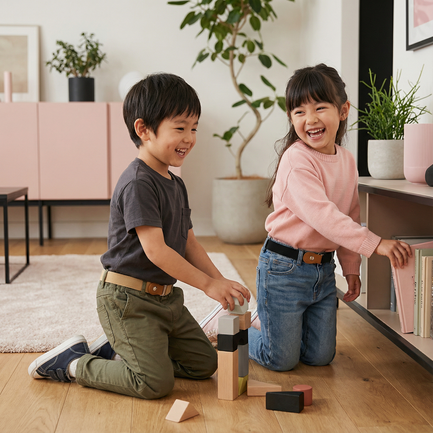快適な伸縮性のある子供用ベルト – すべての年齢に対応