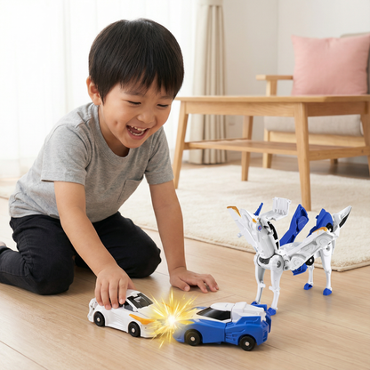 変形ユニコーンおもちゃカー