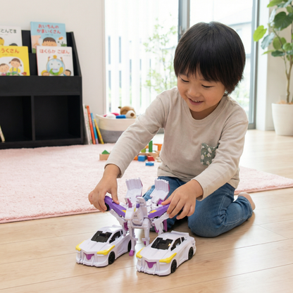 変形ユニコーンおもちゃカー