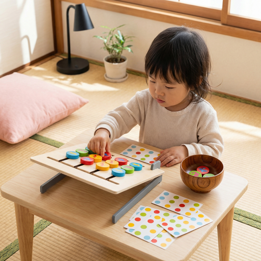 モンテッソーリ 木製 カラー・パターン マッチングゲーム