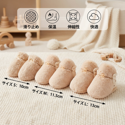 赤ちゃん用ふわふわソックスシューズ
