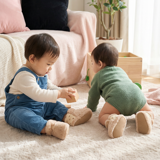 赤ちゃん用ふわふわソックスシューズ