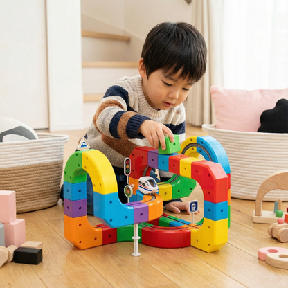 魔法のキューブレールコース 子供のおもちゃ