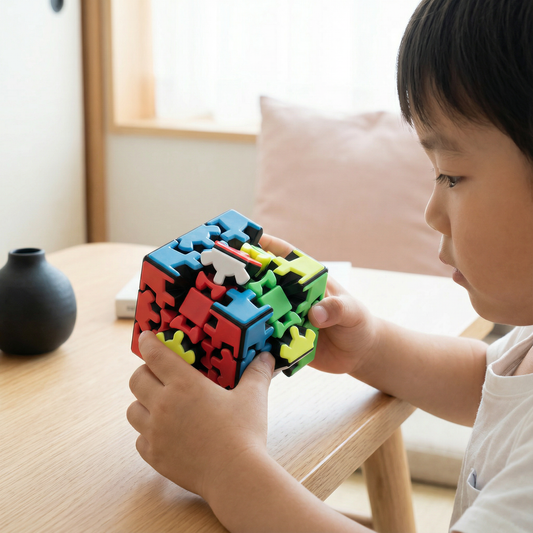 「歯車マジックキューブ 3×3×3 – 機械式ロジックパズル」