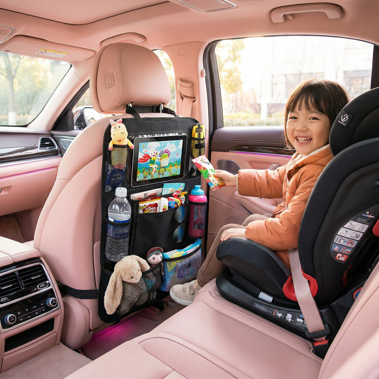 子供用カースシートプロテクター＆オーガナイザー