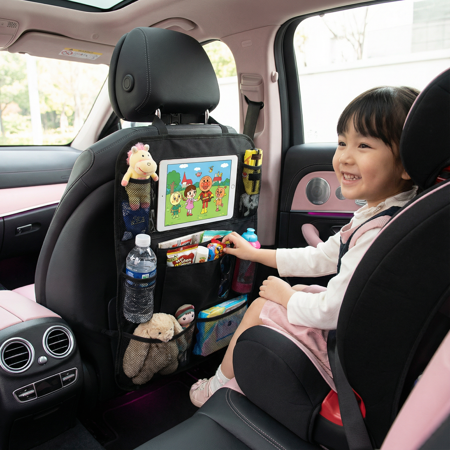 子供用カースシートプロテクター＆オーガナイザー