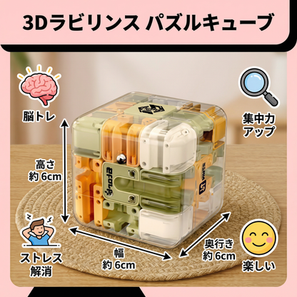 3Dラビリンス パズルキューブ