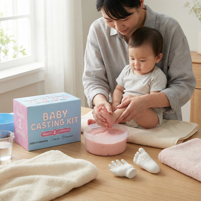 赤ちゃんの手形・足形キット – 新生児とご両親のための記念セット