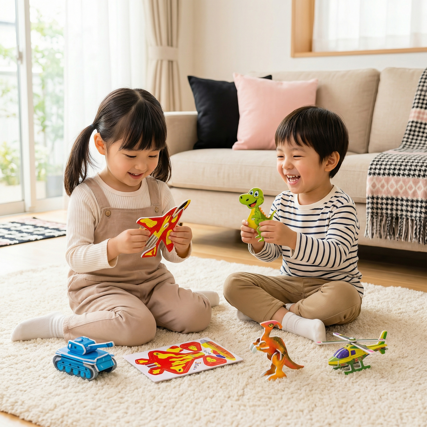 子供向け 3Dカートゥーンパズルセット
