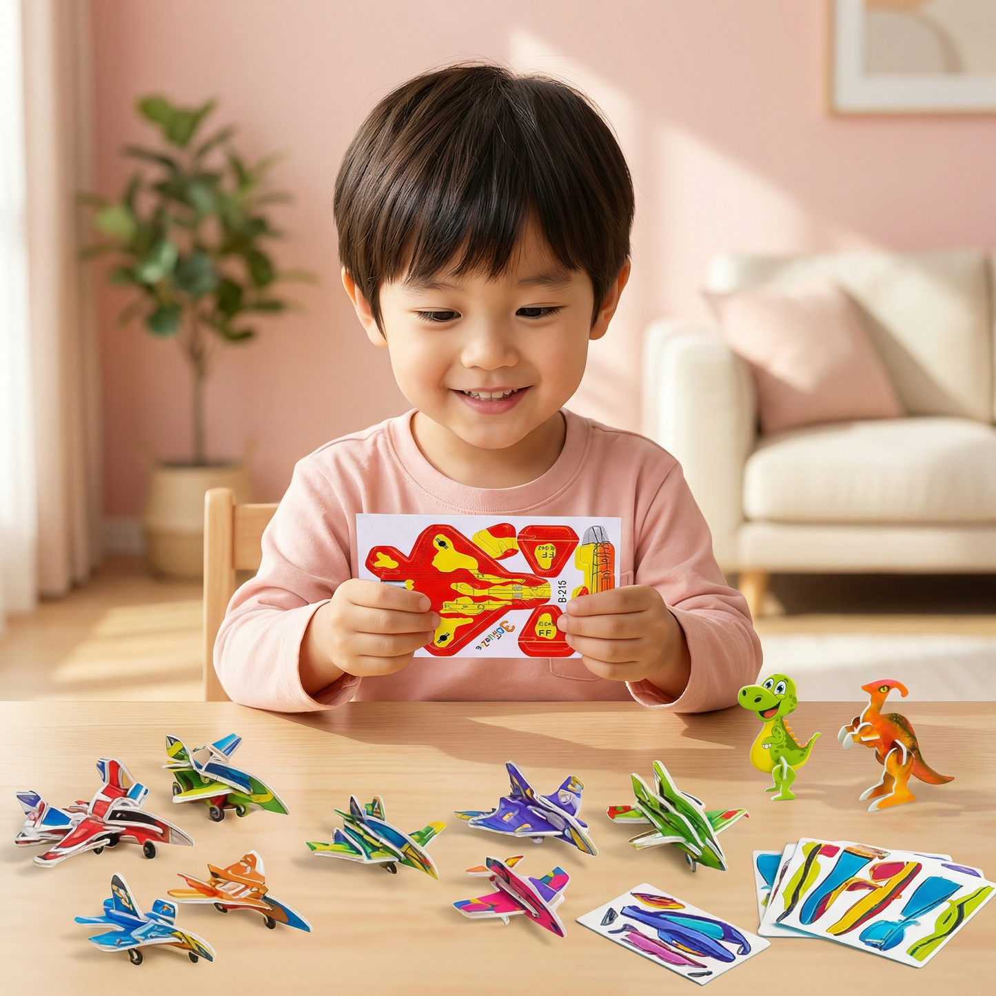 子供向け 3Dカートゥーンパズルセット